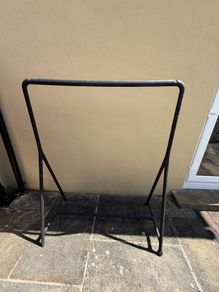 Clothes rail - black - sturdy with wheels