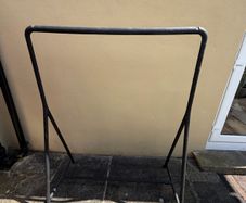 Clothes rail - black - sturdy with wheels