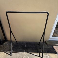 Clothes rail - black - sturdy with wheels