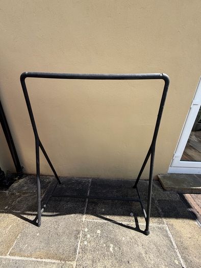 Clothes rail - black - sturdy with wheels