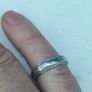 Gypsy Cut Diamond Sterling Silver Ring Image 3