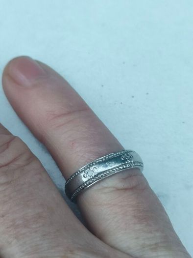 Gypsy Cut Diamond Sterling Silver Ring