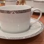 2004 Vintage Royal Doulton Platinum Collection 6 Tea Cups and Saucers Image 2