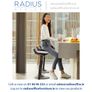 Muvman Black Variable Standing-Sitting and High-Low Office Stool Image 3
