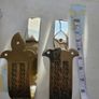 Vintage Brass Curtain Holdbacks Image 2