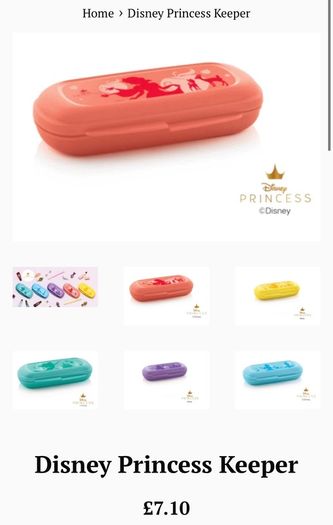 tupperware Disney Princess keeper