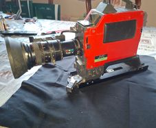 Vintage JVC KY-210 (or KY-210E) three-tube Saticon TV Professional Broadcast Video Camera from the early 1970s