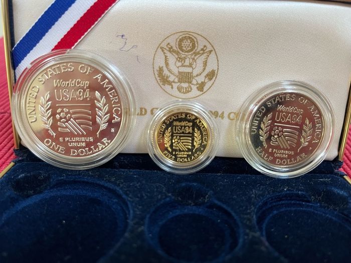 USA 1994 Gold Coin 5 Dollar Proof Coin Set + Silver