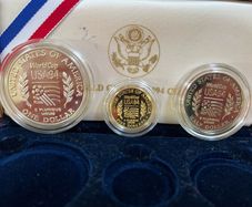 USA 1994 Gold Coin 5 Dollar Proof Coin Set + Silver