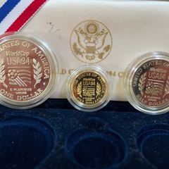 USA 1994 Gold Coin 5 Dollar Proof Coin Set + Silver