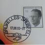 King of Belgium coin medal stamp cover 1993 Image 3