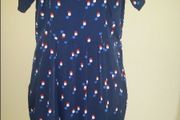 Beautiful Navy midi dress from Dunnes size UK18 EUR46 Postage included