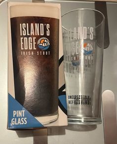 islands edge stout pint Glass beer