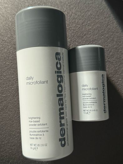 Dermalogica daily microfoliant rice powder empty jars new
