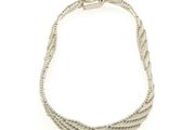 Vintage 925 Sterling Silver Wide Woven Link Italian Bracelet