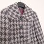 Monsoon Grey Houndstooth Wool Blend Short Coat 10UK/38EU Image 7