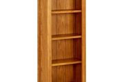 4-Tier Bookcase 45x22x110 cm Solid Oak Wood