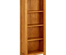 4-Tier Bookcase 45x22x110 cm Solid Oak Wood