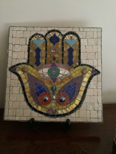 Mosaic Hamsa Hand