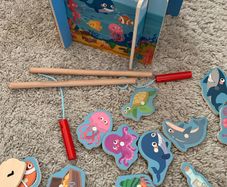 Aquarium wooden toy