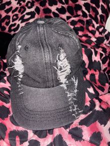 Distressed Demin Cap