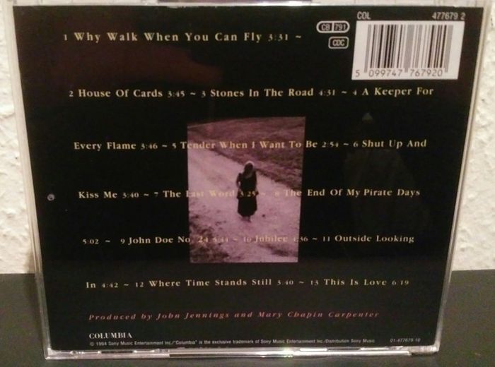 Mary Chapin Carpenter Stones in the Road CD Album