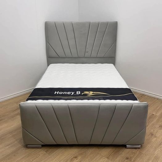 Double & King Size Bed Frame With Mattress Opt