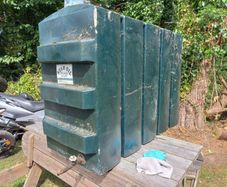 Plastic oil tank