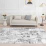 Machine Washable Rugs for Living Room - Modern Soft Faux Short Pile Area Rugs for Bedroom Dining Room Abstract Carpet for Office Kitchen Non Slip Non Shedding, 120x170CM, Grey Image 5