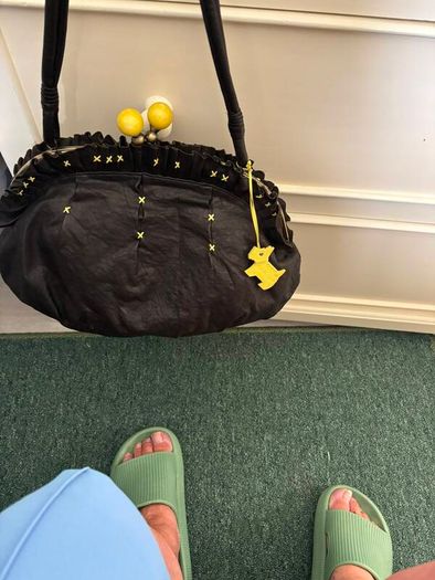 Radley Handbag Black & Yellow