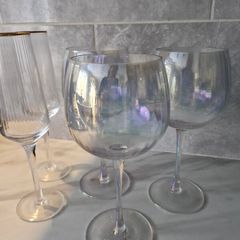 wine glasses and miscellaneous