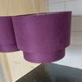Two purple ceiling light shades Image 2
