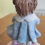 Lino Zampiva Spaghetti Hair Porcelain Girl Figurine Image 2