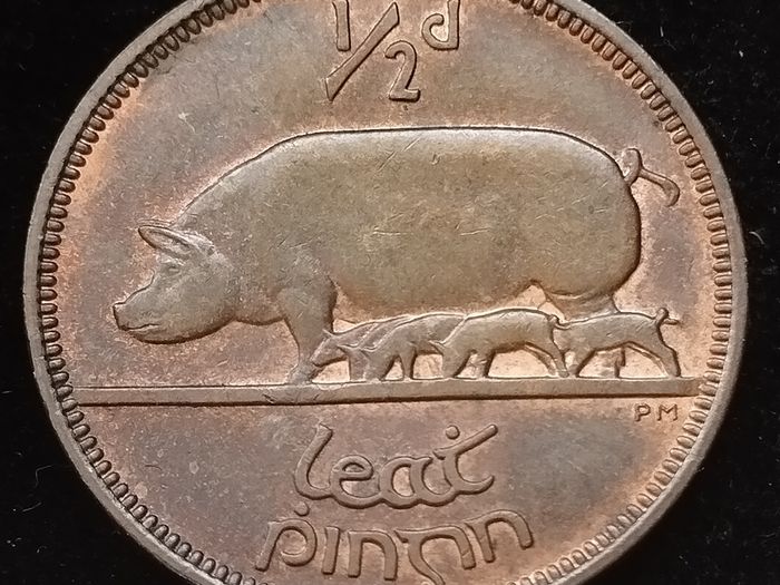 Ireland - 1933 - Half Penny - AU - KM.2 - [2419]