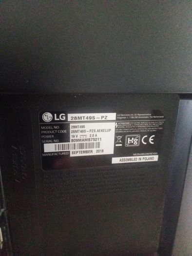 LG 28 inch tv