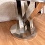 Chrome and Marble Design Table Image 4