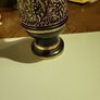 Vintage black and  gold vase Image 5