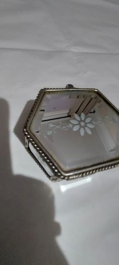 Lovely jewellery box ,,with bevelled mirrors sides and design, see pictures for condition,,take as is ,buyer collects or pays postage thank you