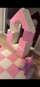 Pink & white Softplay Set