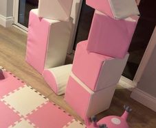 Pink & white Softplay Set