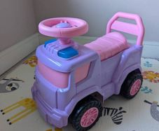 Purple Ride-On Truck for Toddlers