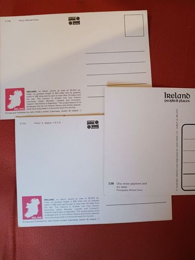 3 Vintage John Hinde postcards