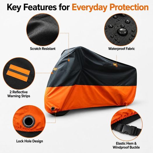 XXXL Waterproof Motorbike Cover UV Dust Protection