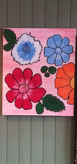 Original hand painted picture on canvas.