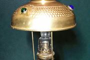 Antique brass Parisiane oil lamp