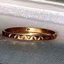 Vintage Hallmarked 9k Yellow Gold Geometric Ring Image 4