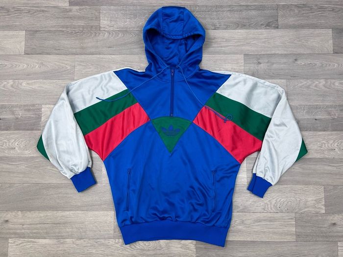 Rare True Vintage 80s Adidas Colorado Hoodie Sweatshirt Mens Small Trefoil