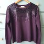 White Labels Sequin Jumper Size Uk 12 Image 8