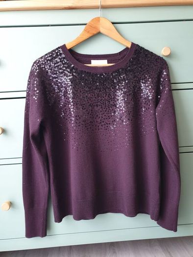 White Labels Sequin Jumper Size Uk 12