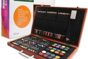 (80 Piece) Deluxe Art Creativity Set and Professional Art Set Box for Colouring Beginners, Great Gift For Artists, Adults Teens, and Children (FREE POSTAGE)